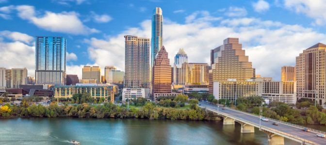 An image of the Austin Texas skyline