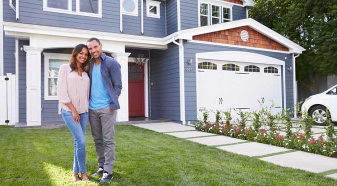 A couple buying a house