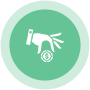 Coin in hand icon